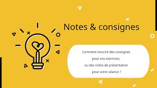 Tutoriel vidéo BIOPlayer : Notes & consignes